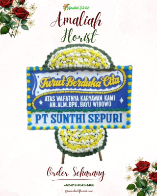 Papan Bunga Duka di Upau